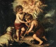 MURILLO, Bartolome Esteban Children with Shell sg oil on canvas